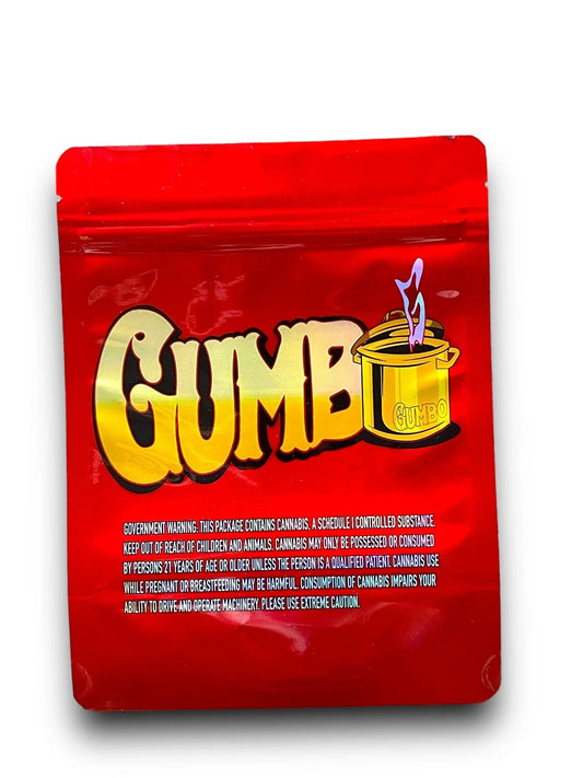 Jokes Up Gumbo Simpson 1 OZ 28G Mylar empty Mylar bag 1 ounce (50 Count) - Black Unicorn Hub