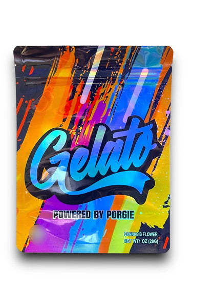 Gelato 1 OZ 28G Mylar empty Mylar bag 1 ounce (50 Count) - Black Unicorn Hub