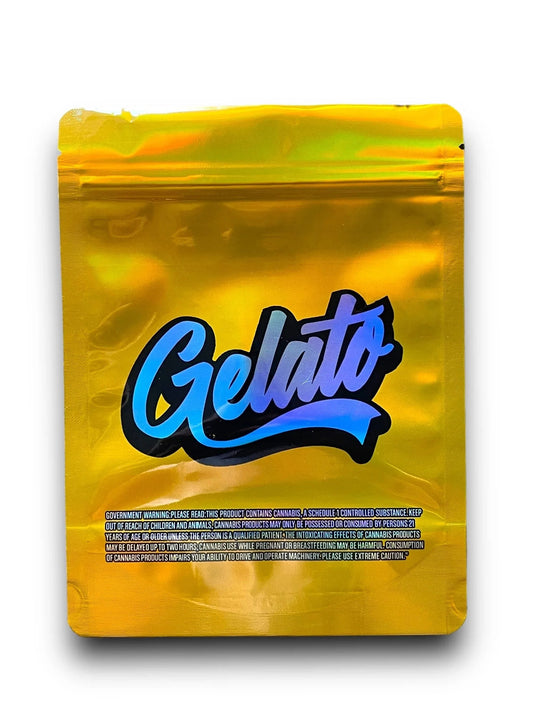 Gelato 1 OZ 28G Mylar empty Mylar bag 1 ounce (50 Count) - Black Unicorn Hub