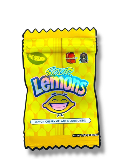 Sour Lemons Lemon Cherry Gelato X Sour Diesel Bag 3.5g shape bag