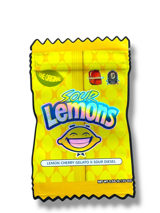 Sour Lemons Lemon Cherry Gelato X Sour Diesel Bag 3.5g shape bag
