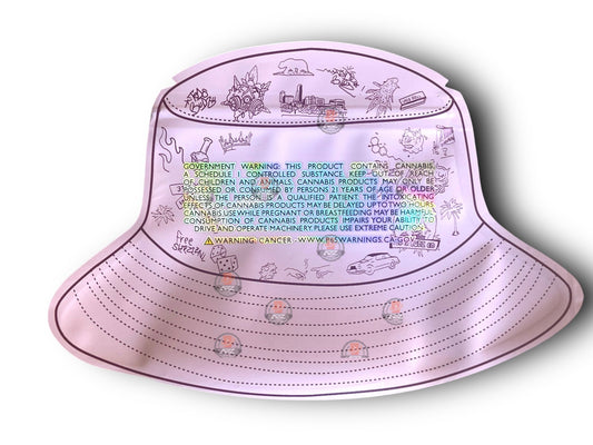 Teds Budz Poison Mylar Bags 3.5g Holographic