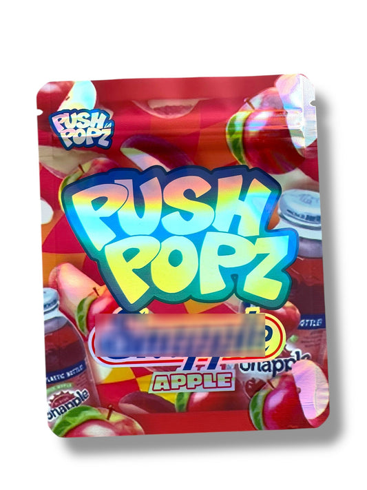 Push Popz Apple 3.5g Mylar Bag- Packaging Only