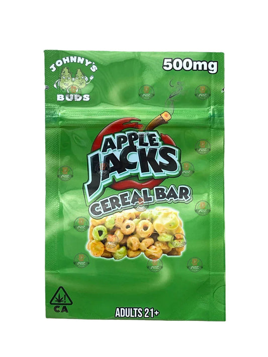 Apple Jacks Cereal Bar 500mg Mylar bags -Empty Packaging Only - Black Unicorn Hub