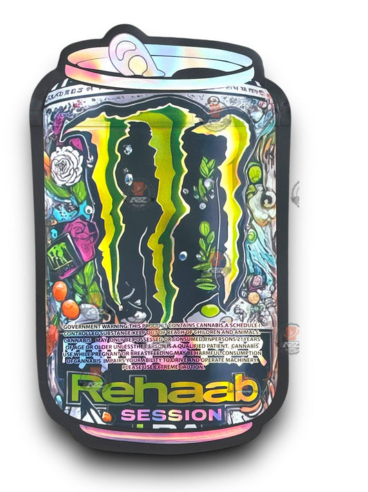 Monster Rehab Mylar Bags 3.5g Holographic