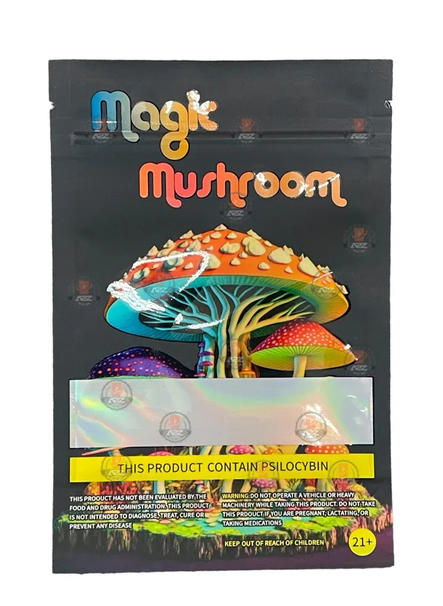Magic Mushroom Mylar bags Empty Packaging #4 - Black Unicorn Hub