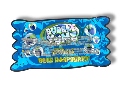 Bubble Yumz Sour Blue Raspberry Mylar Bag 3.5g shape bag