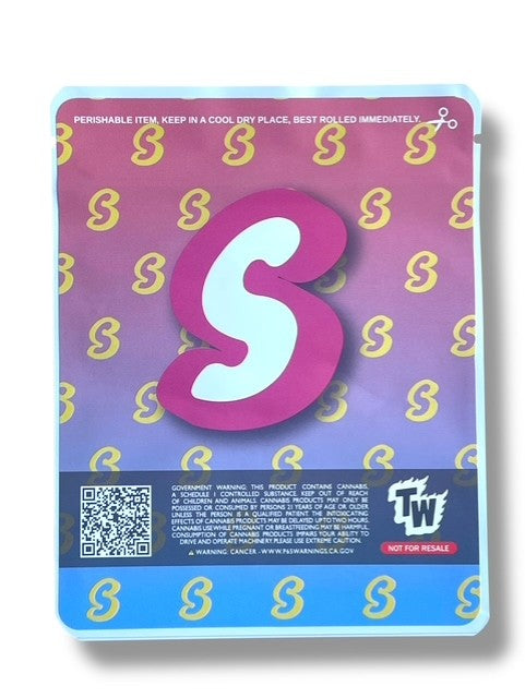 Sprinklez Confetti Cookie Cone 3.5G Mylar Bags -With stickers and label