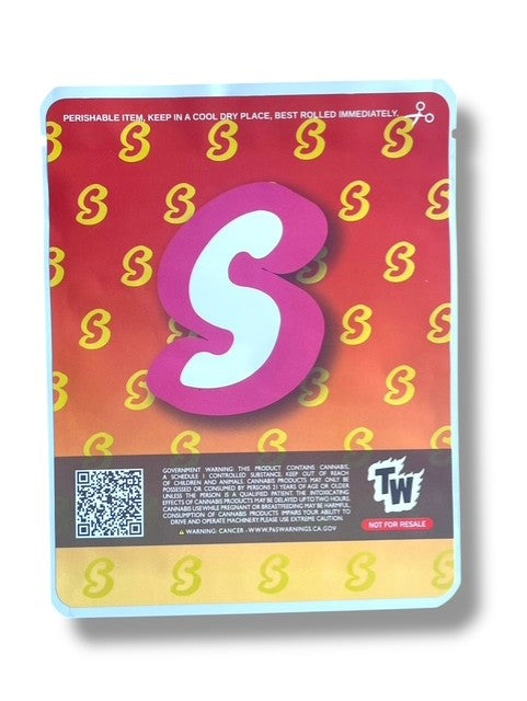 Sprinklez Peanut Butter Jelly MilkShake 3.5G Mylar Bags -With stickers and label