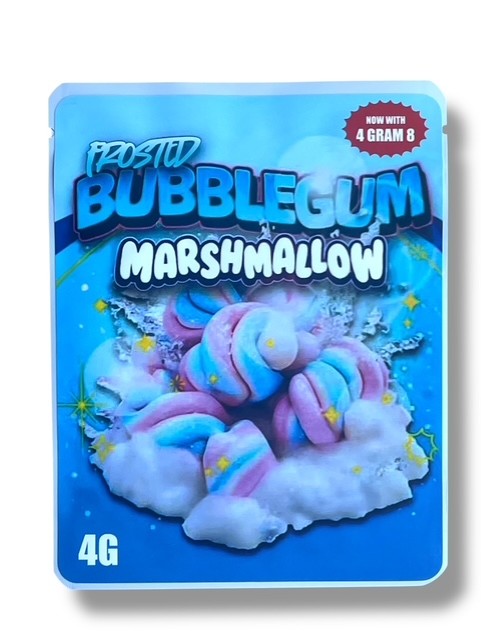 Sprinklez Frosted Bubblegum Marshmallow 3.5G Mylar Bags -With stickers and label