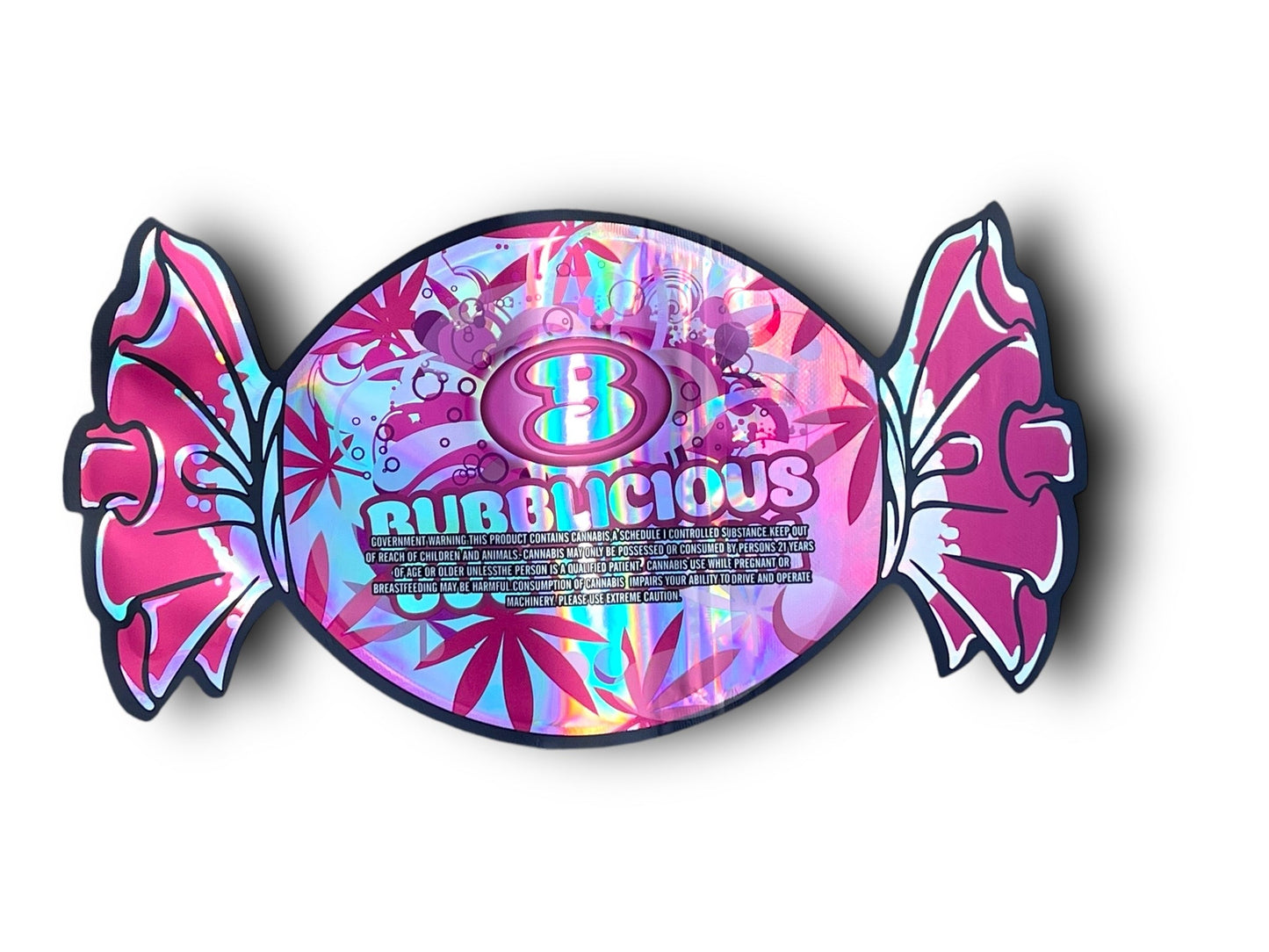 Bubblegum Mylar Bags 3.5g Holographic