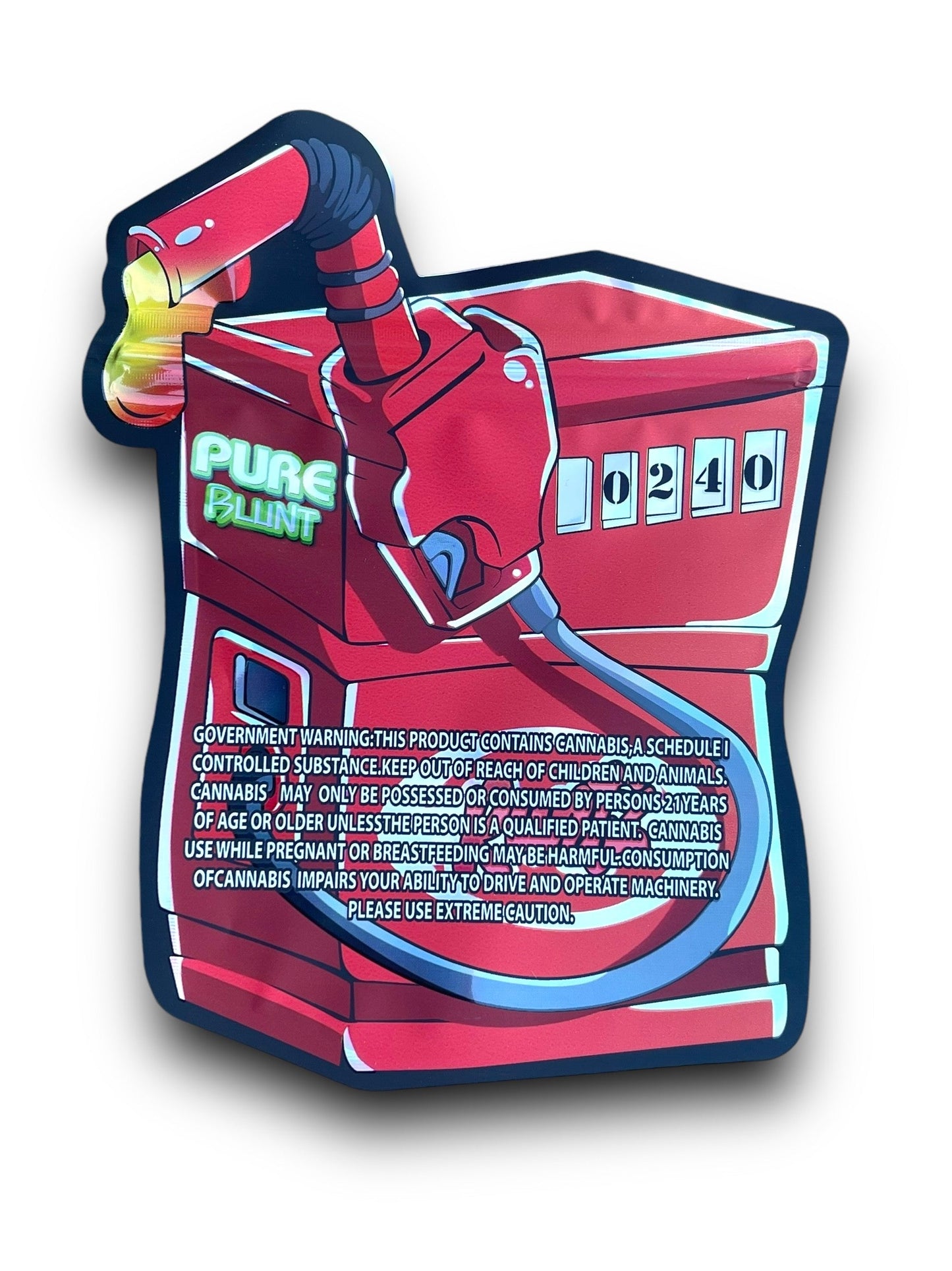 420 Pure Blunt Mylar Bags 3.5g Holographic