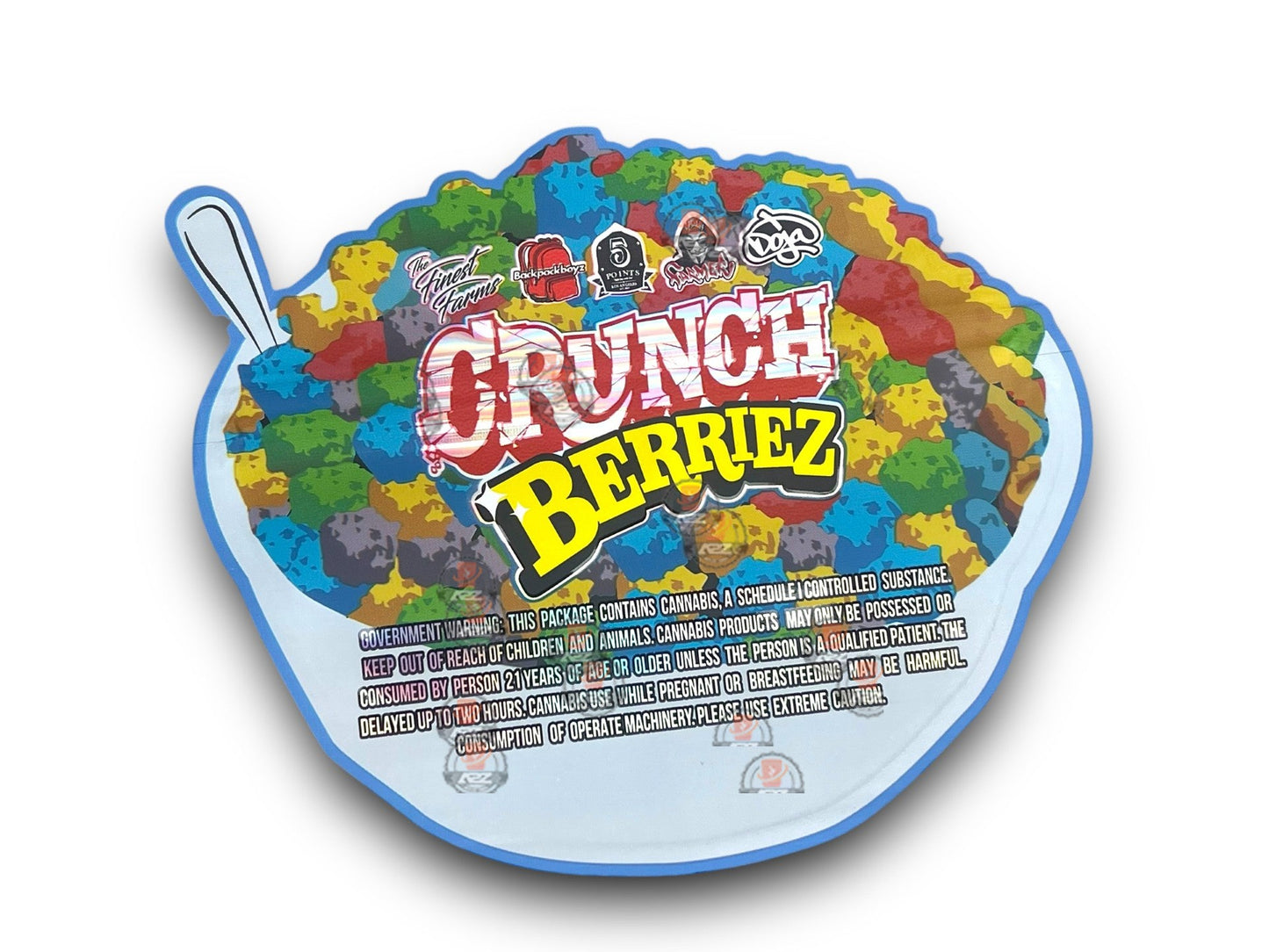 Crunch Berriez Mylar Bags with Boxes 3.5g Box Packaging Holographic