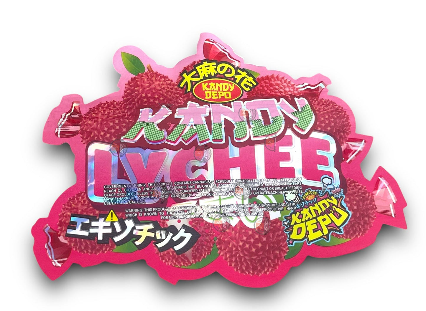 Kandy Depo Lychee Mylar Bags 3.5g Holographic