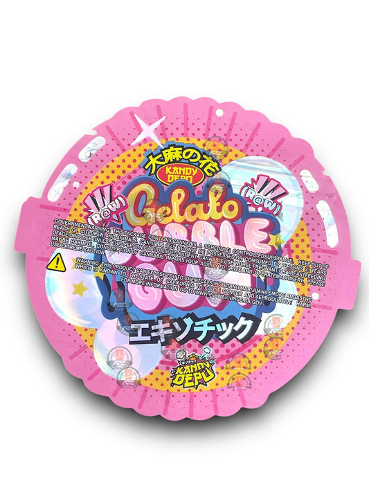Kandy Depo Gelato Bubblegum Tape Mylar Bags 3.5g Holographic