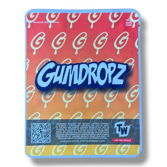 Sprinklez Poppin Pineapple 3.5G Mylar Bags -With stickers and label