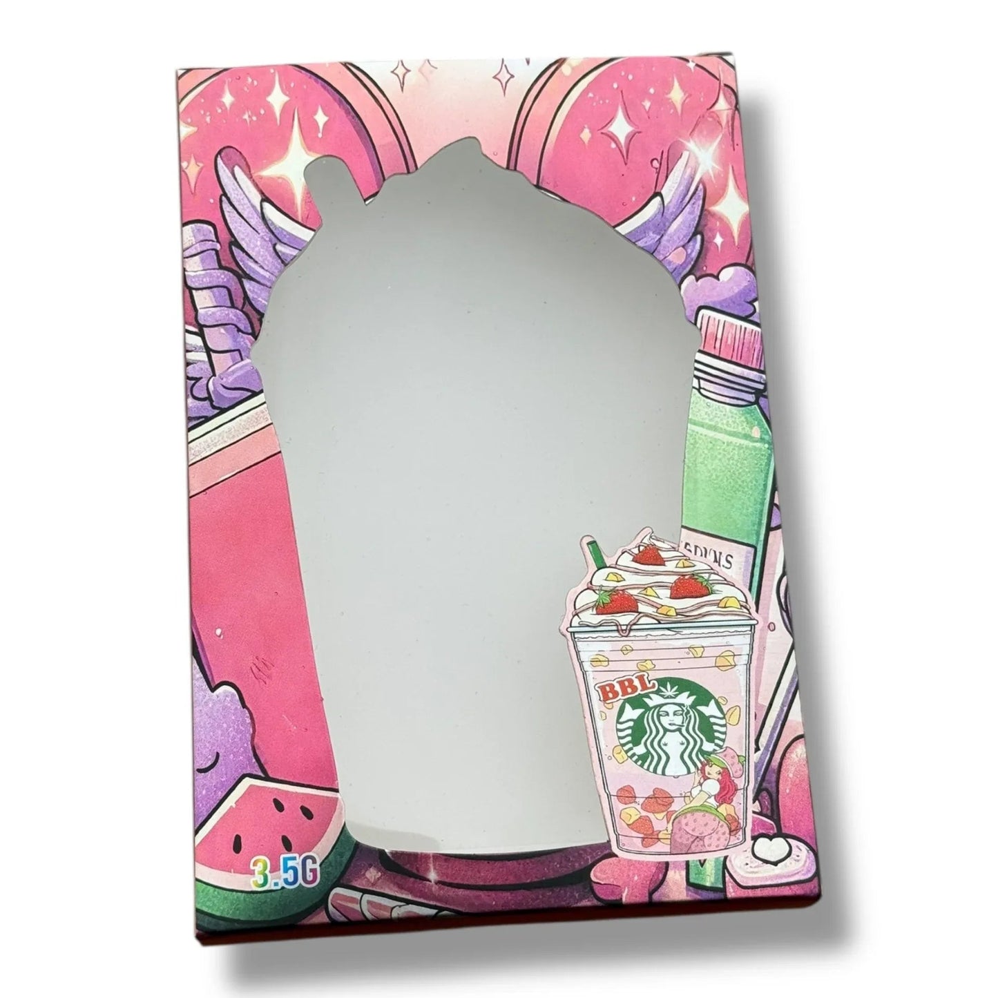 BBL 3.5g Mylar Bags & Boxes with Window - Black Unicorn Hub