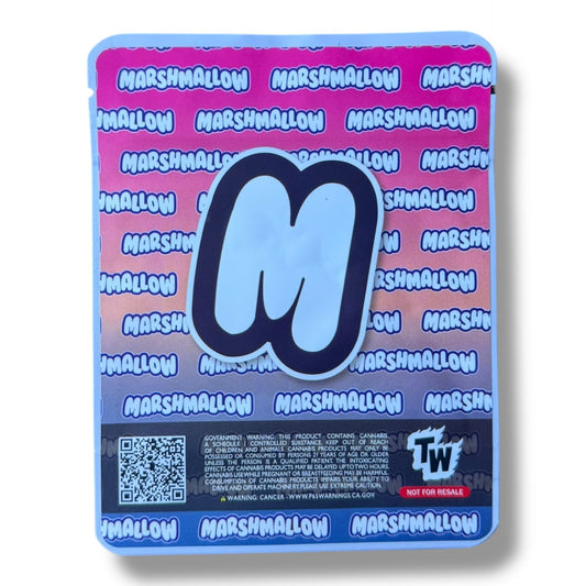 Sprinklez Sugar Marshmallow 3.5G Mylar Bags -With stickers and label