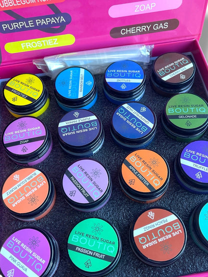 Pack Man Variety Pack 16-1oz Jars in a box Live Resin