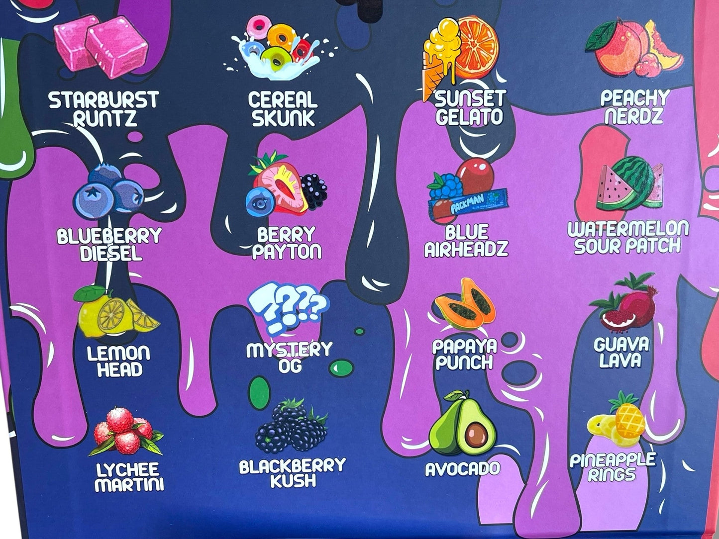 Pack Man Variety Pack 16-1oz Jars in a box Live Resin