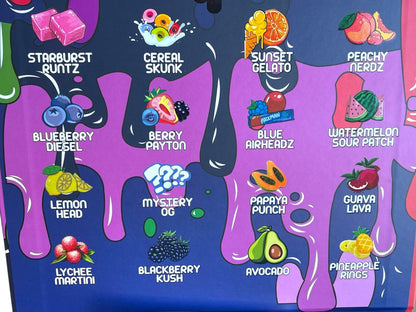 Pack Man Variety Pack 16-1oz Jars in a box Live Resin