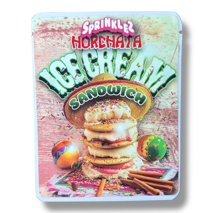 Sprinklez Horchata Ice Cream Sandwich 3.5G Mylar Bags -With stickers and label