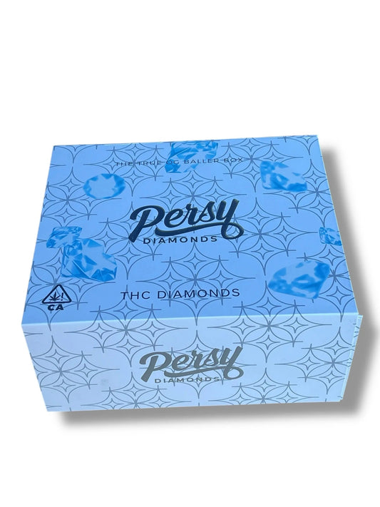 Persy Diamonds 64-3.5g Glass Jars - Varity Pack 8 Flavors in box- empty jars - Black Unicorn Hub