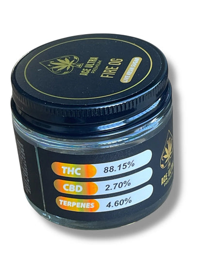 Black Ace Ultra Premium 1oz Glass Jars - Varity Pack 16 Strains in box Empty Jars - Black Unicorn Hub