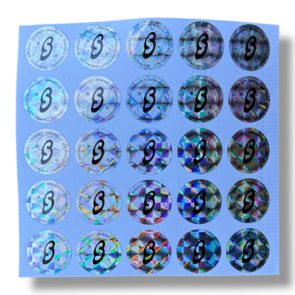 Sprinklez Dazzle Bomb Crumble 3.5G Mylar Bags -With stickers and label