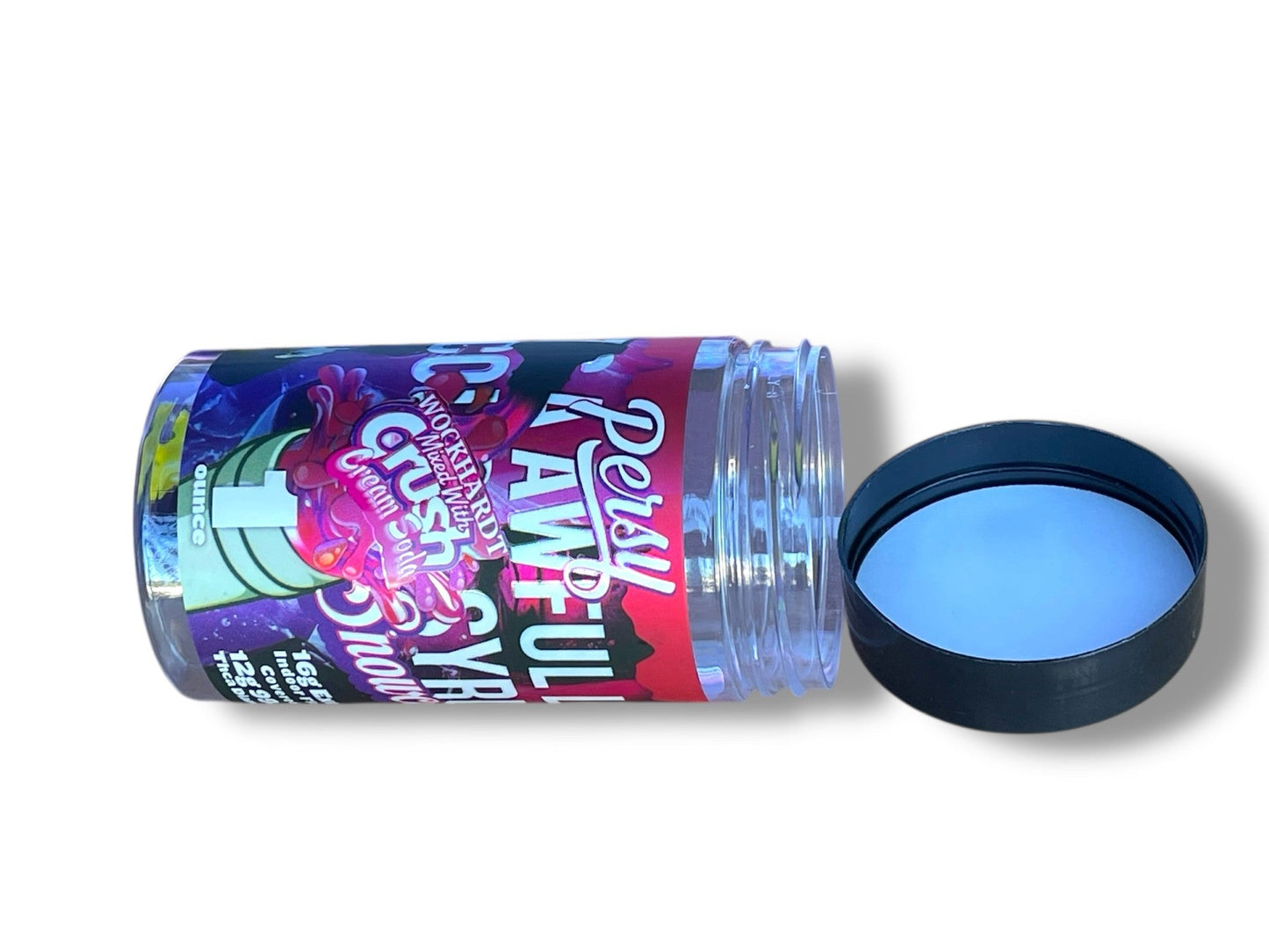 Persy Snowcaps Cough Syrup 16-1oz Plastic Jars - Varity Pack 16 Flavors in box 1 pound Empty Jars