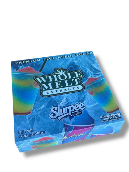 Whole Melt Slurpee Edition 1oz Glass Jars - Varity Pack 16 Strains in box Empty Jars - Black Unicorn Hub