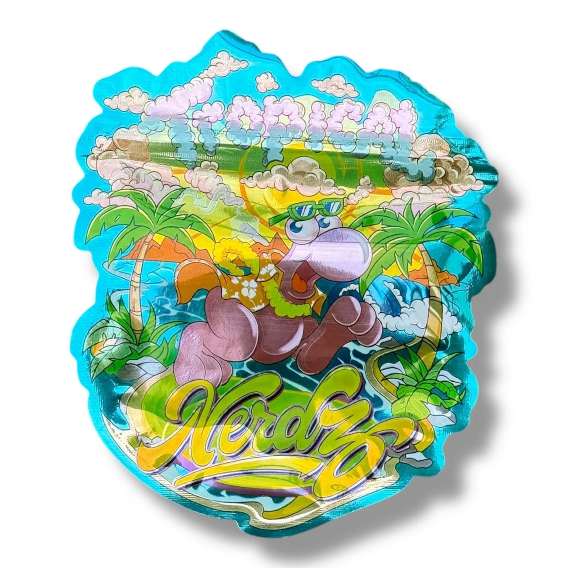 Tropical Nerdz 3.5g Mylar Bags & Boxes with Window - Black Unicorn Hub