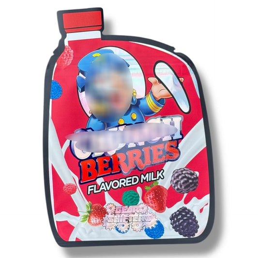 Berries Mylar Bag 3.5g shape bags - Black Unicorn Hub
