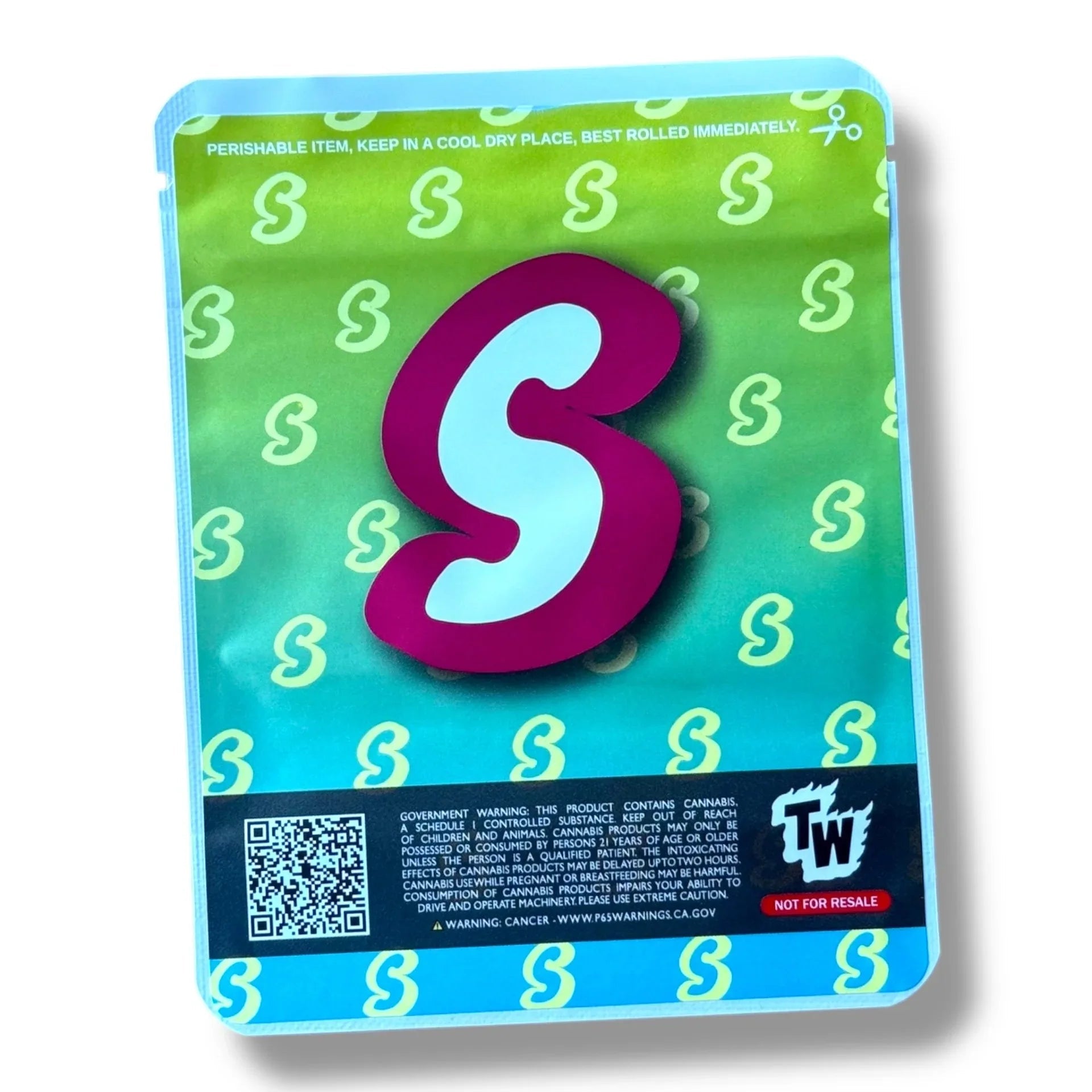 Sprinklez Rainbow Rush Milkshake 3.5G Mylar Bags -With stickers and label - Black Unicorn Hub