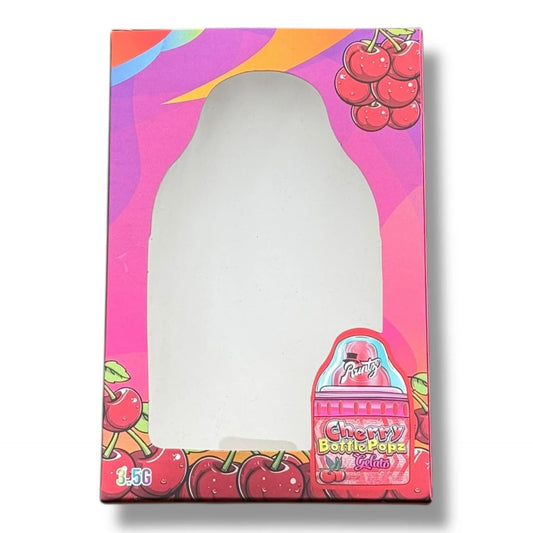 Cherry Bottle Popz Gelato 3.5g Mylar Bags & Boxes with Window - Black Unicorn Hub