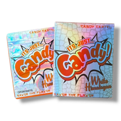 Candy white Himalayan Mylar Bags with Boxes 3.5g Box Packaging Candy Cartel