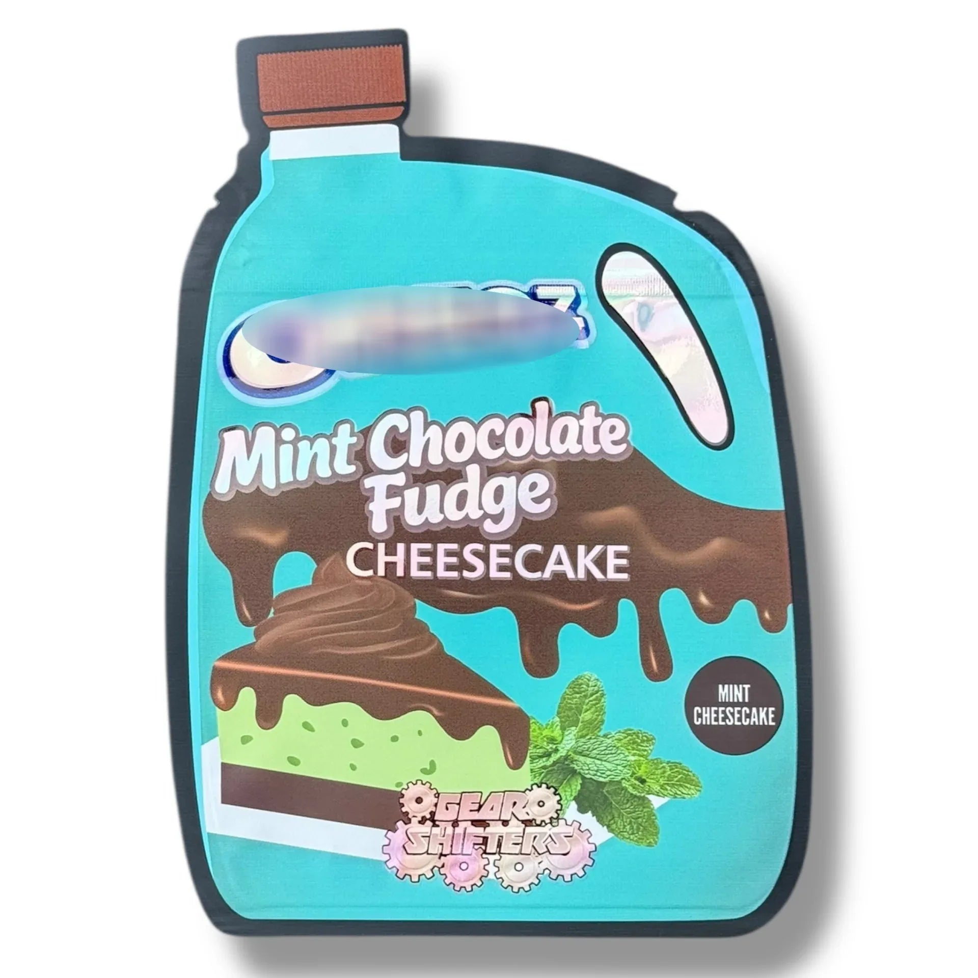 Mint Chocolate Fudge Cheesecake Mylar Bag 3.5g shape bags Gear Shifters - Black Unicorn Hub