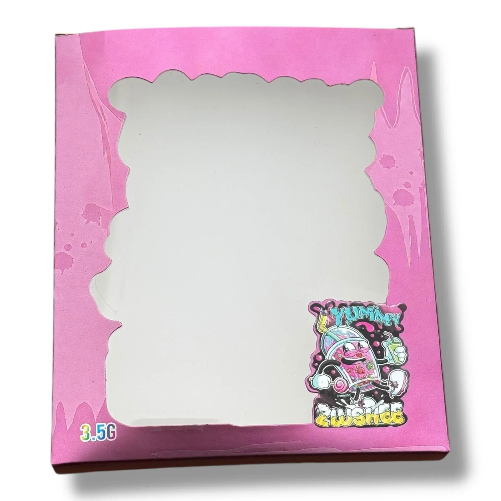 Yummy Zlushee 3.5g Mylar Bags & Boxes with Window - Black Unicorn Hub