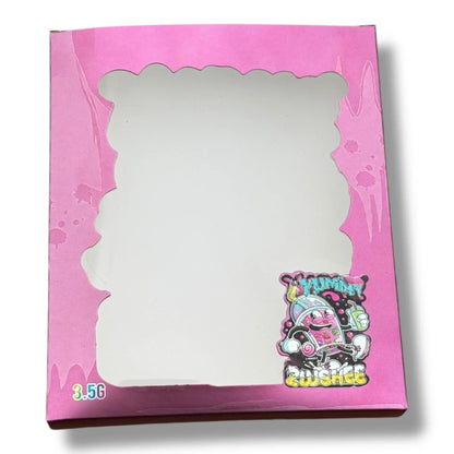 Yummy Zlushee 3.5g Mylar Bags & Boxes with Window - Black Unicorn Hub