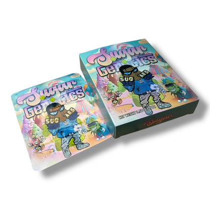 Sugar Genetics Mylar Bags with Boxes 3.5g Box Packaging