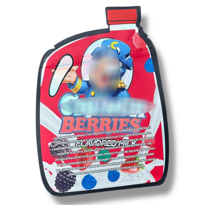 Berries Mylar Bag 3.5g shape bags - Black Unicorn Hub