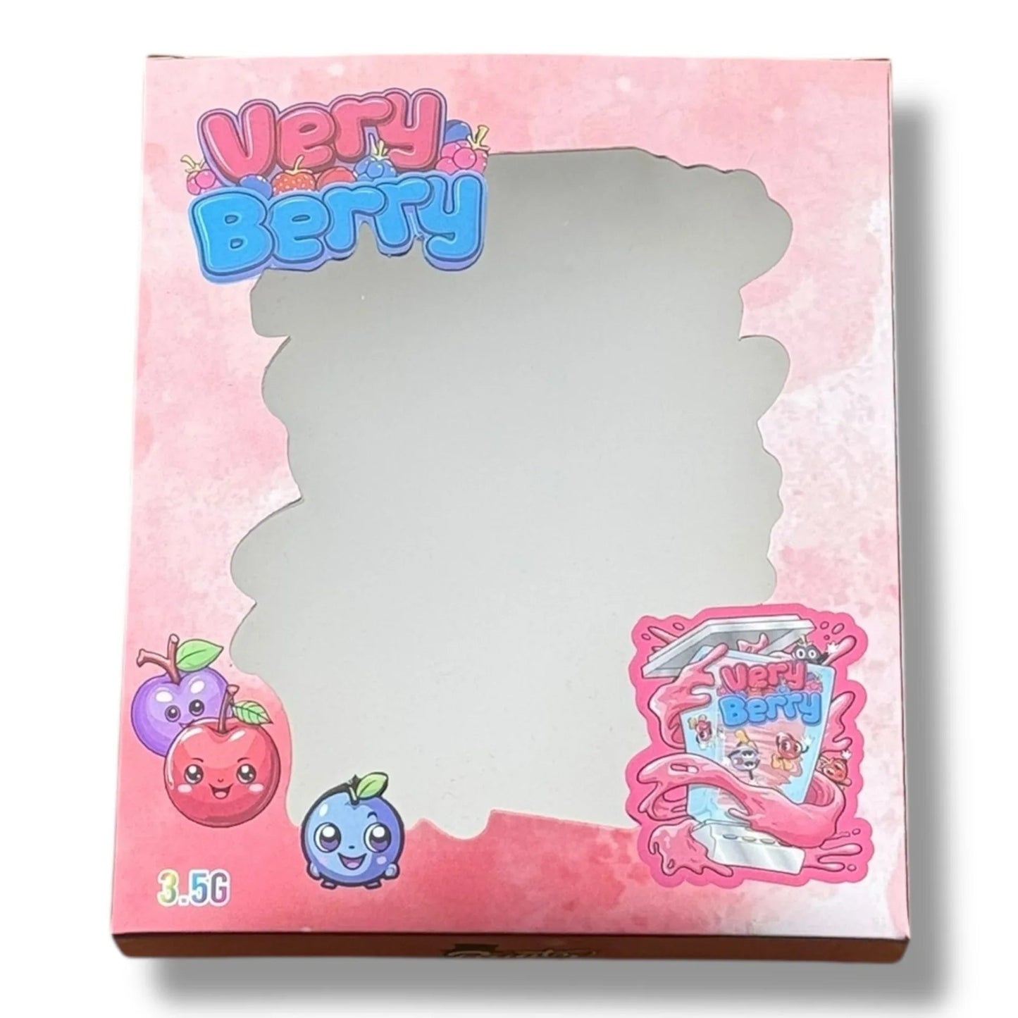 Very Berry 3.5g Mylar Bags & Boxes with Window - Black Unicorn Hub