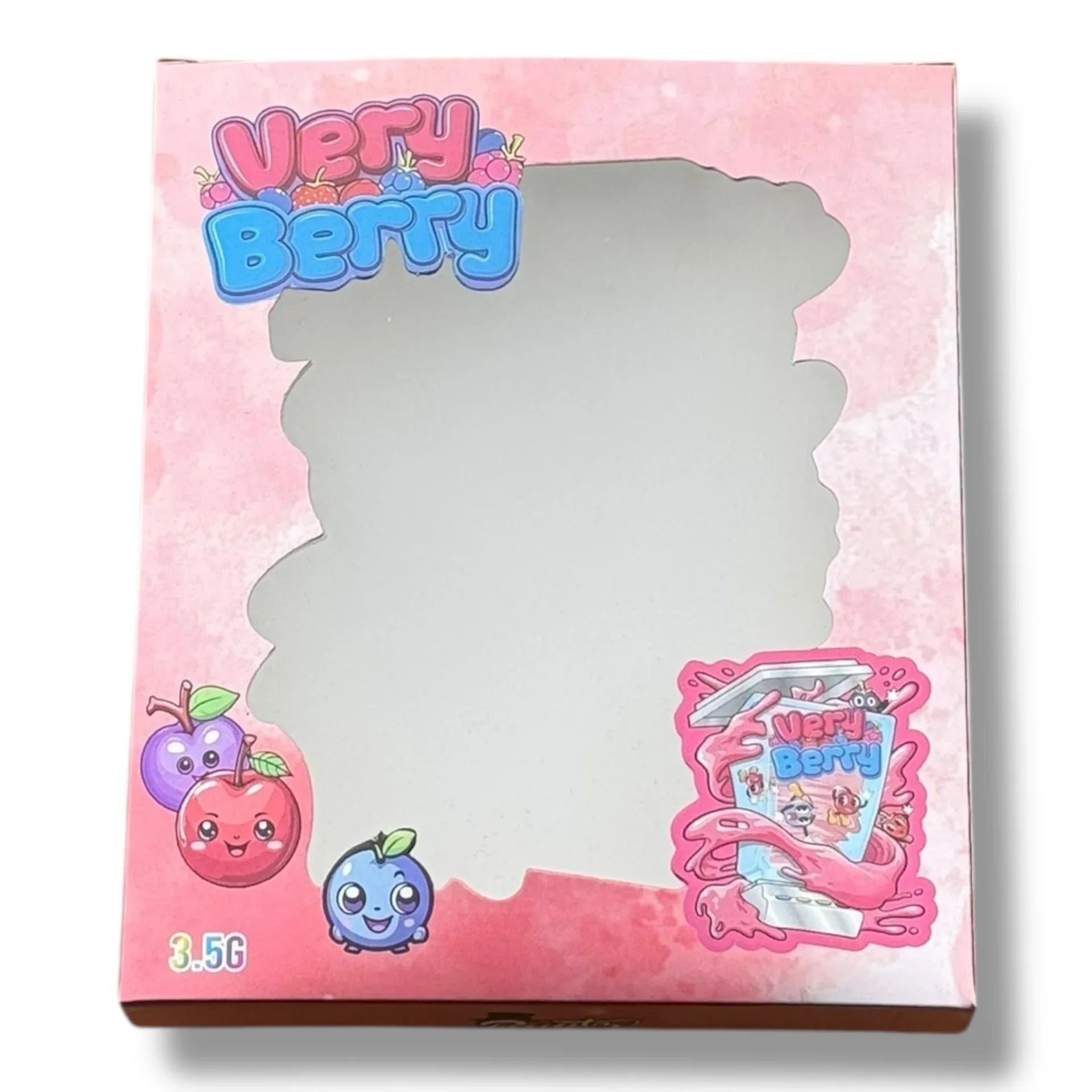 Very Berry 3.5g Mylar Bags & Boxes with Window - Black Unicorn Hub