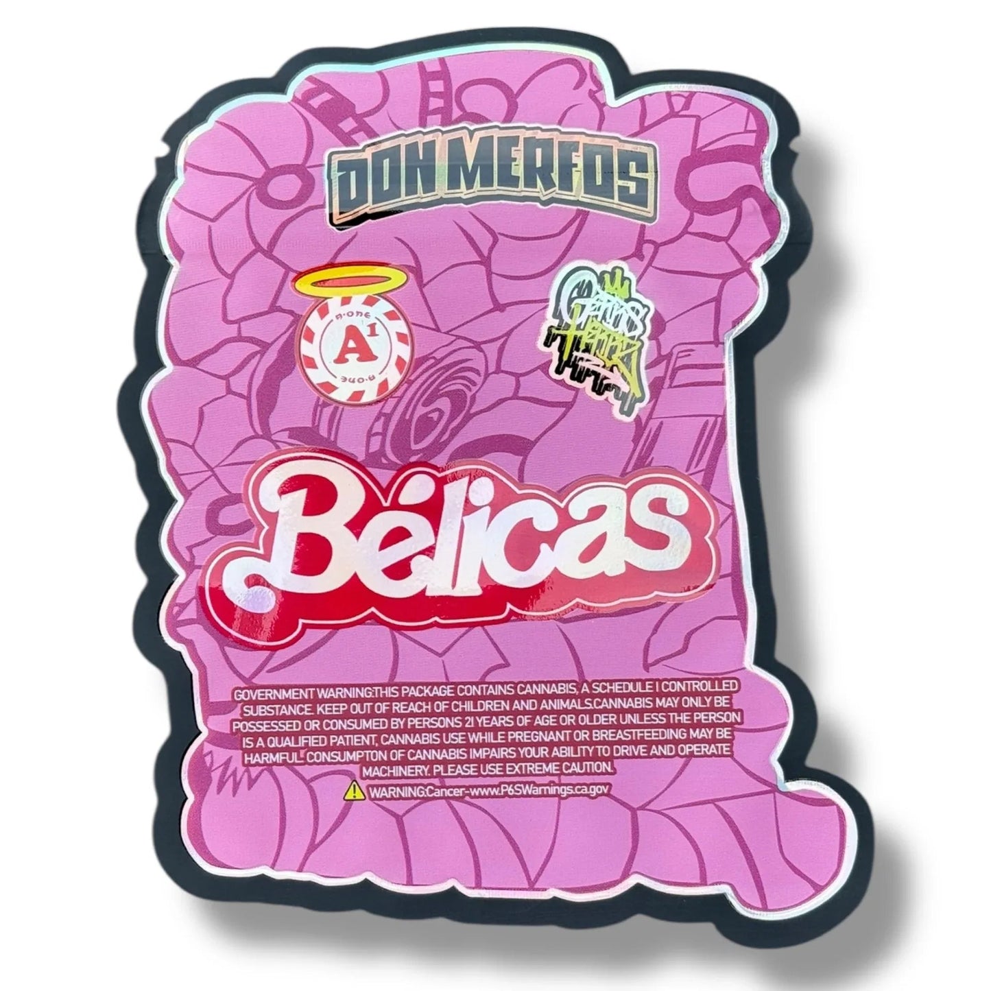 Don Merfos Belicas Mylar Bag 3.5g shape bags - Black Unicorn Hub