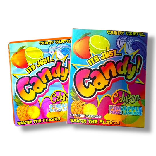 Candy Calypso Pineapple Peach limeade Mylar Bags with Boxes 3.5g Box Packaging Candy Cartel