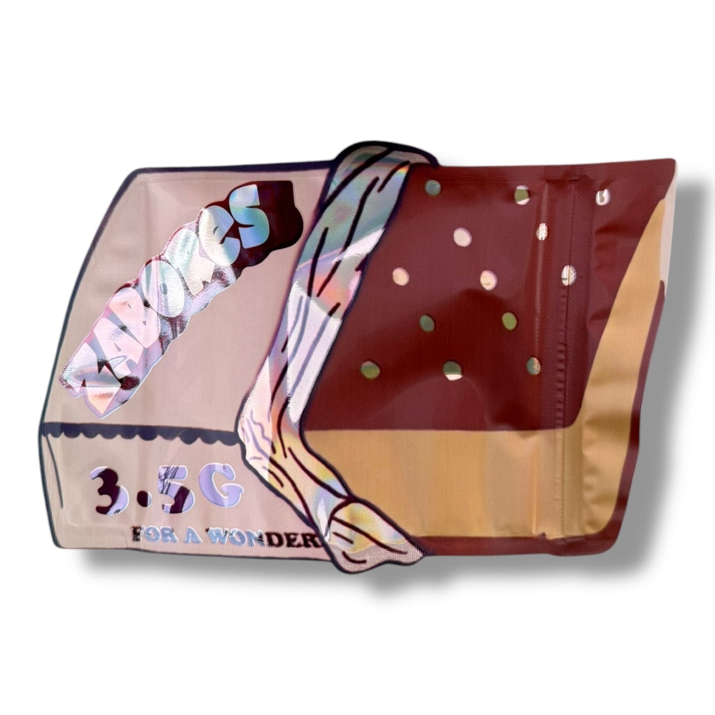 Zabores Vanilla Chocolate Ice cream Mylar Bag 3.5g shape bag