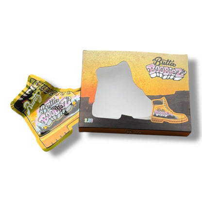 Butta Boobiez 3.5g Mylar Bags & Boxes with Window - Black Unicorn Hub