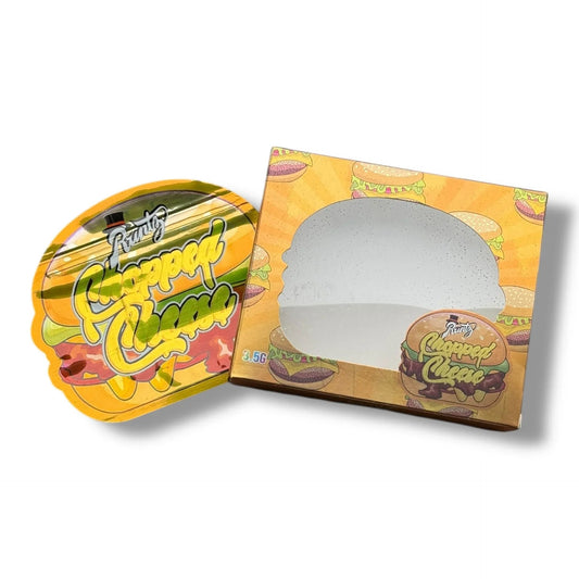 Chopped Cheese 3.5g Mylar Bags & Boxes with Window - Black Unicorn Hub
