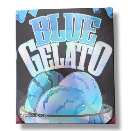 Pure Blunt Blue Gelato Mylar Bags with Boxes 3.5g Box Packaging