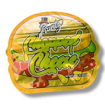 Chopped Cheese 3.5g Mylar Bags & Boxes with Window - Black Unicorn Hub